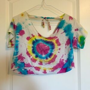 Tie-Dye Crop Top hand made tshirt